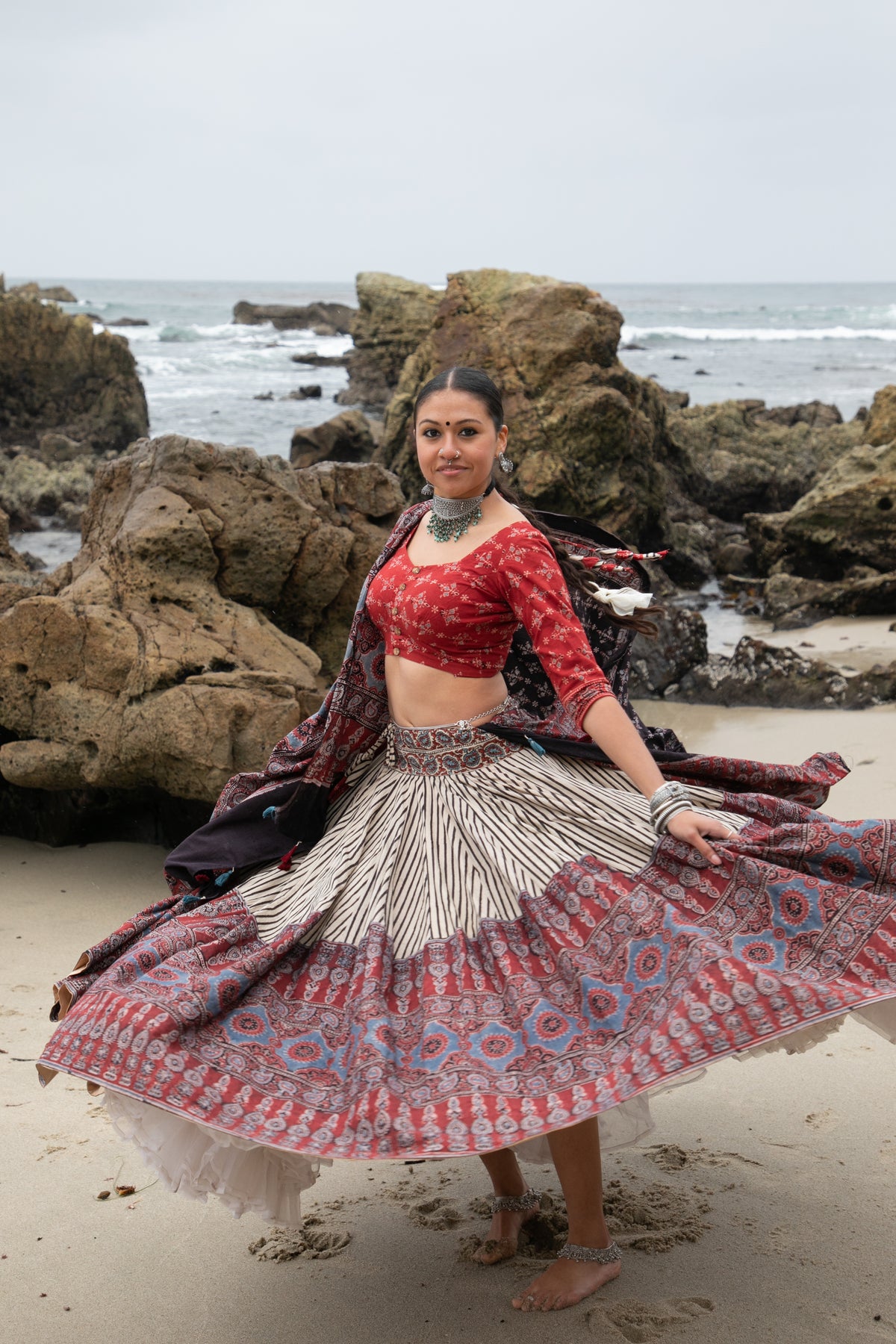 Ajrakh Tides | GOPI SKIRTS BY RADHIKA