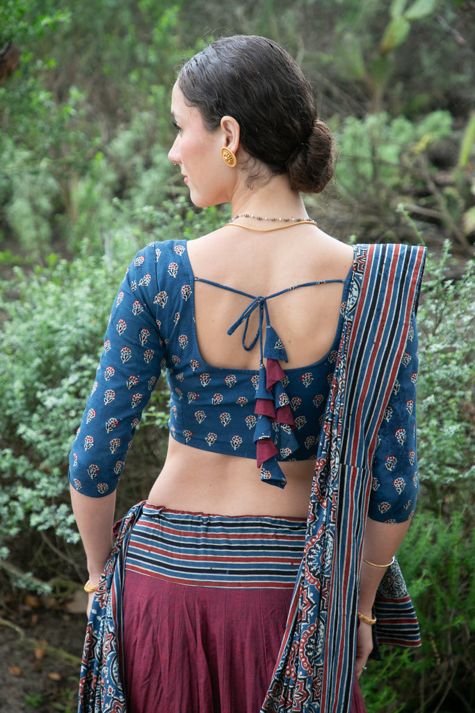 Mulberry (with choli blouse)